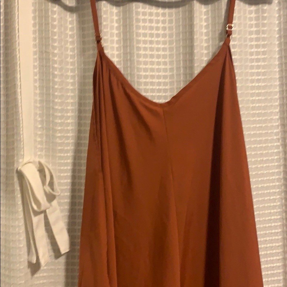 Orange party sun dress